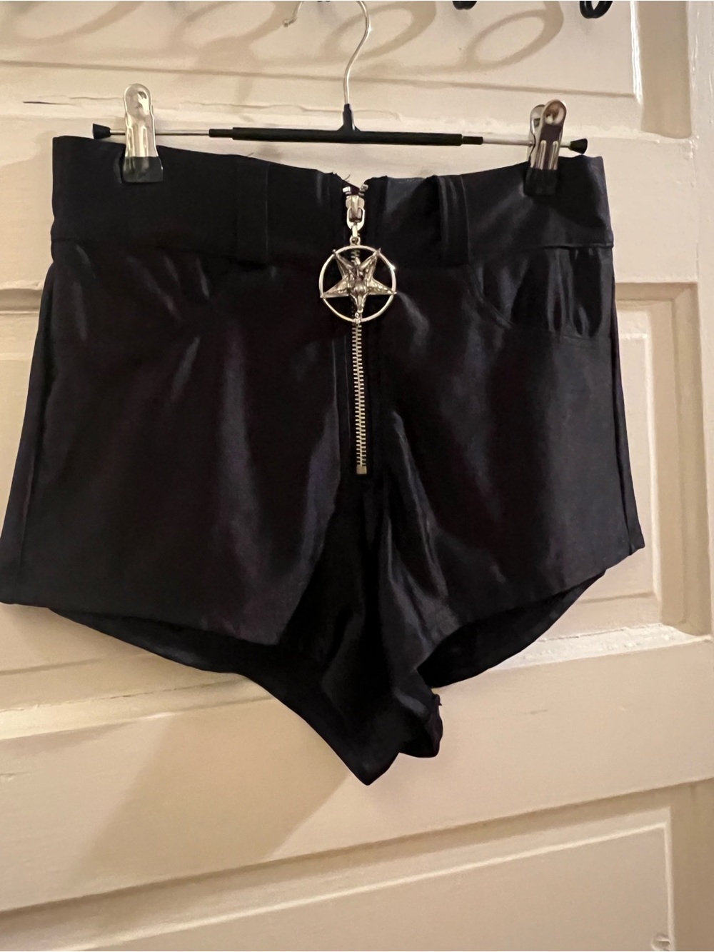 Black Killstar Baphomet Hot Shorts.